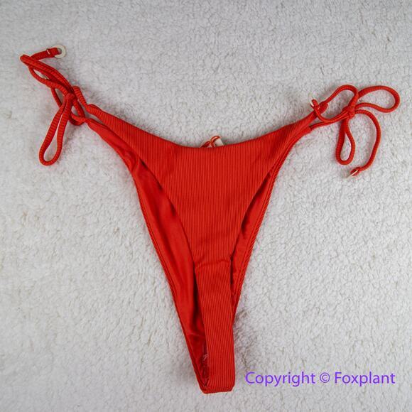 New! Set! Zulu & Zephyr Free People‎ Tie Curve Brief Bikini, size 10 - Picture 7 of 15